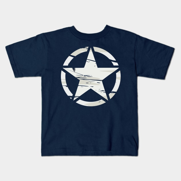 WW2 us army logo (shabby) Kids T-Shirt by FAawRay